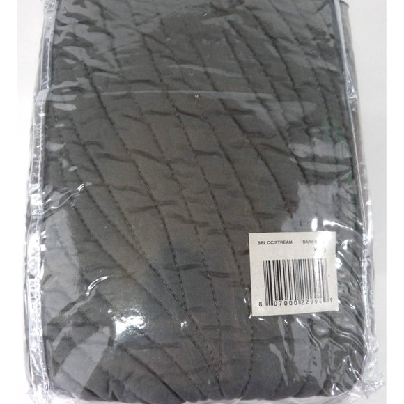 Stream Two King Dark Gray Shams 20X36 in.  NWT - Picture 4 of 4